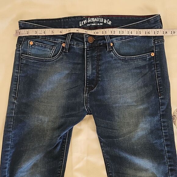 Levi Strauss & Co Men Relaxed Fit Denim Jeans 34×34 Dark Blue Washed - Picture 5 of 16